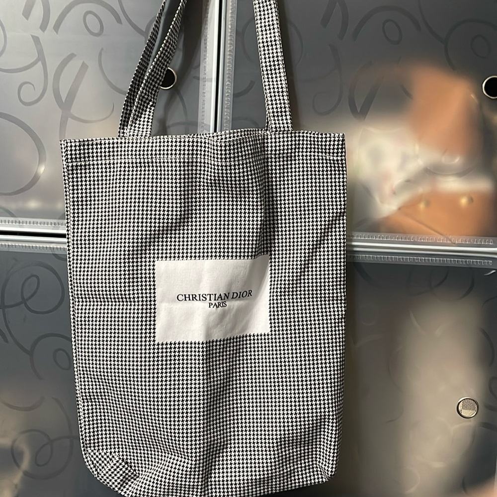 Christian Dior Houndstooth 2023 tote